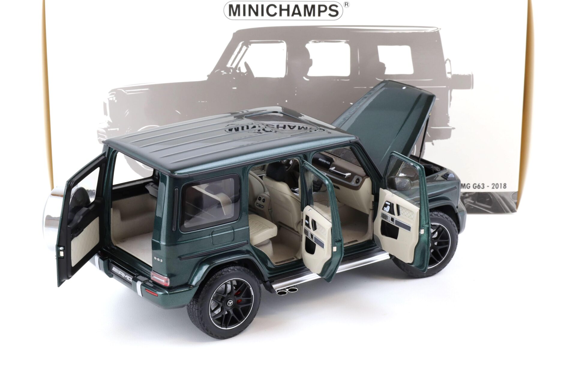1:18 Minichamps Mercedes G63 AMG G-Class (W 463) 2018 green metallic