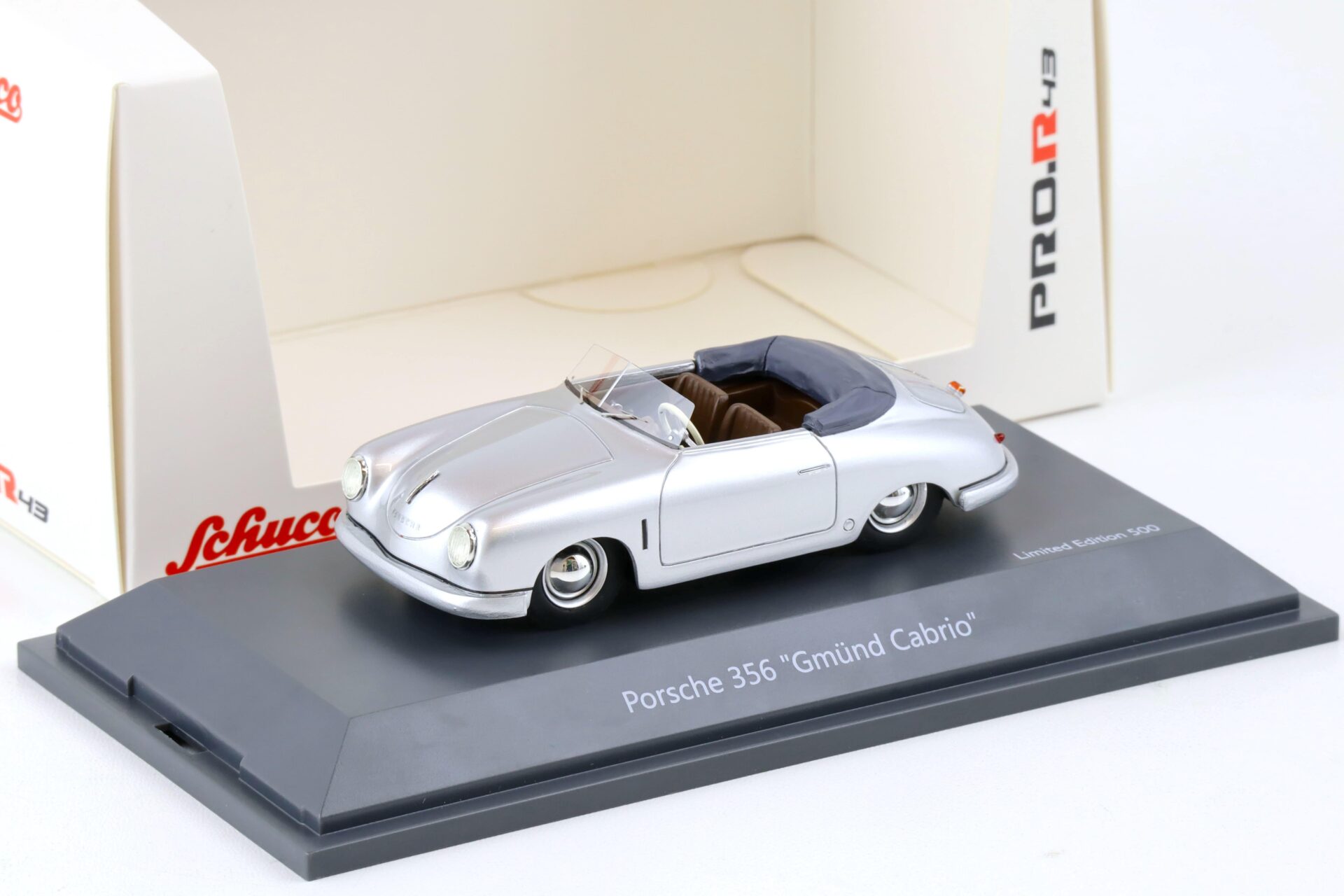 ID 76330 orig.jpg 1:43 Schuco PRO.R43 Porsche 356 Gmünd Cabrio silver 450913100
