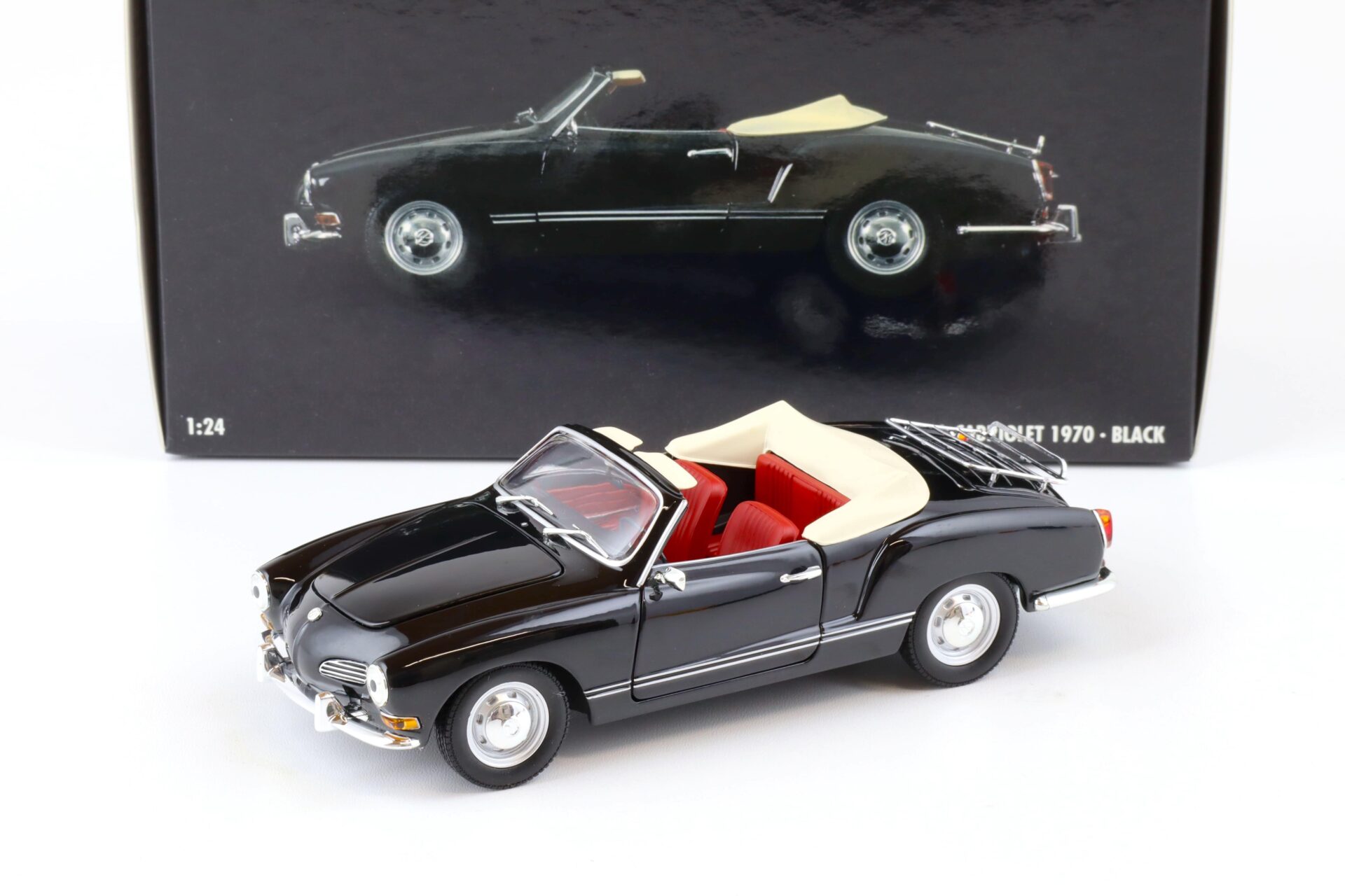 1:24 Minichamps VW Karmann Ghia Cabriolet 1970 black