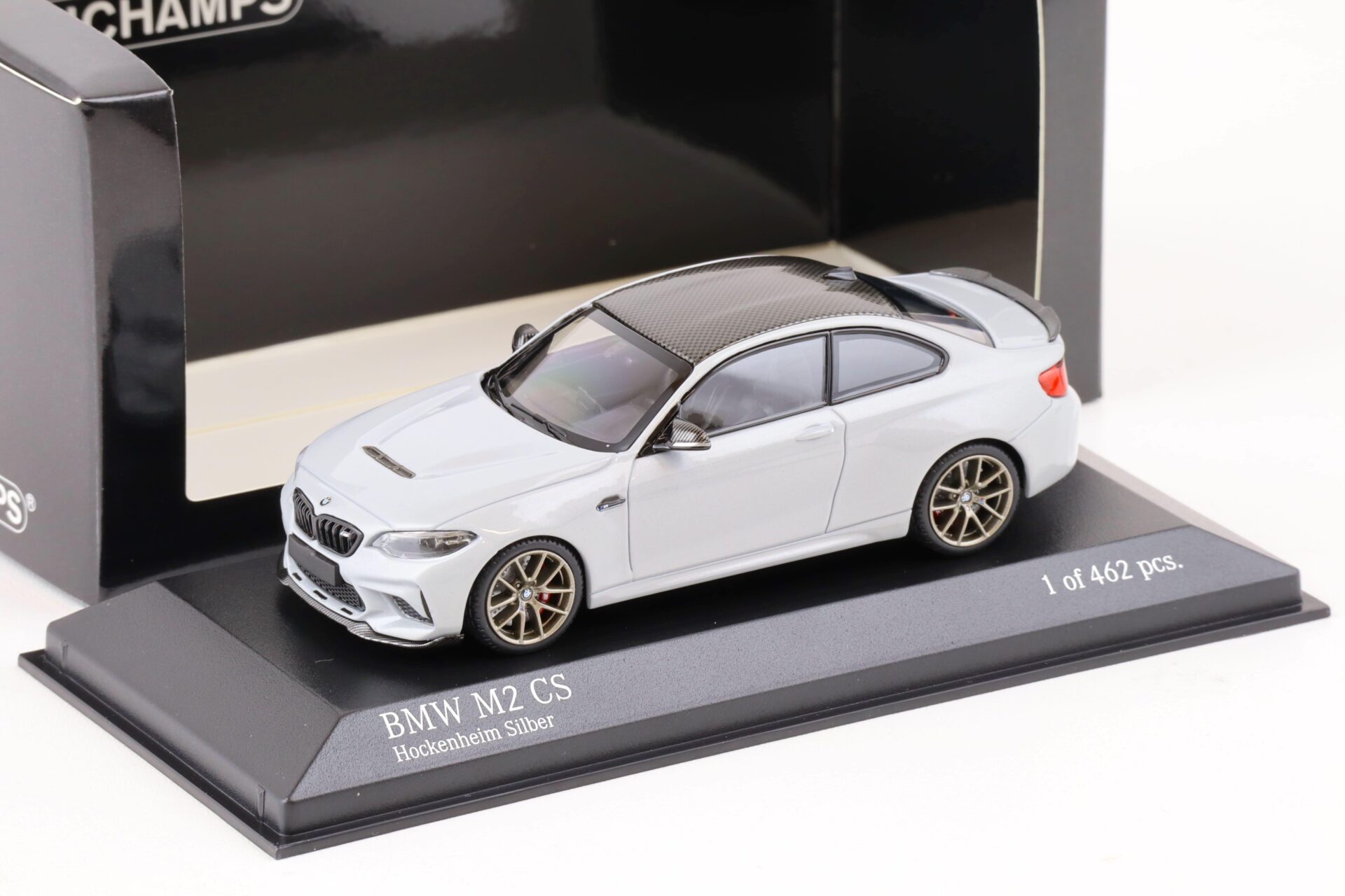 1:43 Minichamps BMW M2 CS Coupe Hockenheim silver/ gold wheels 2020