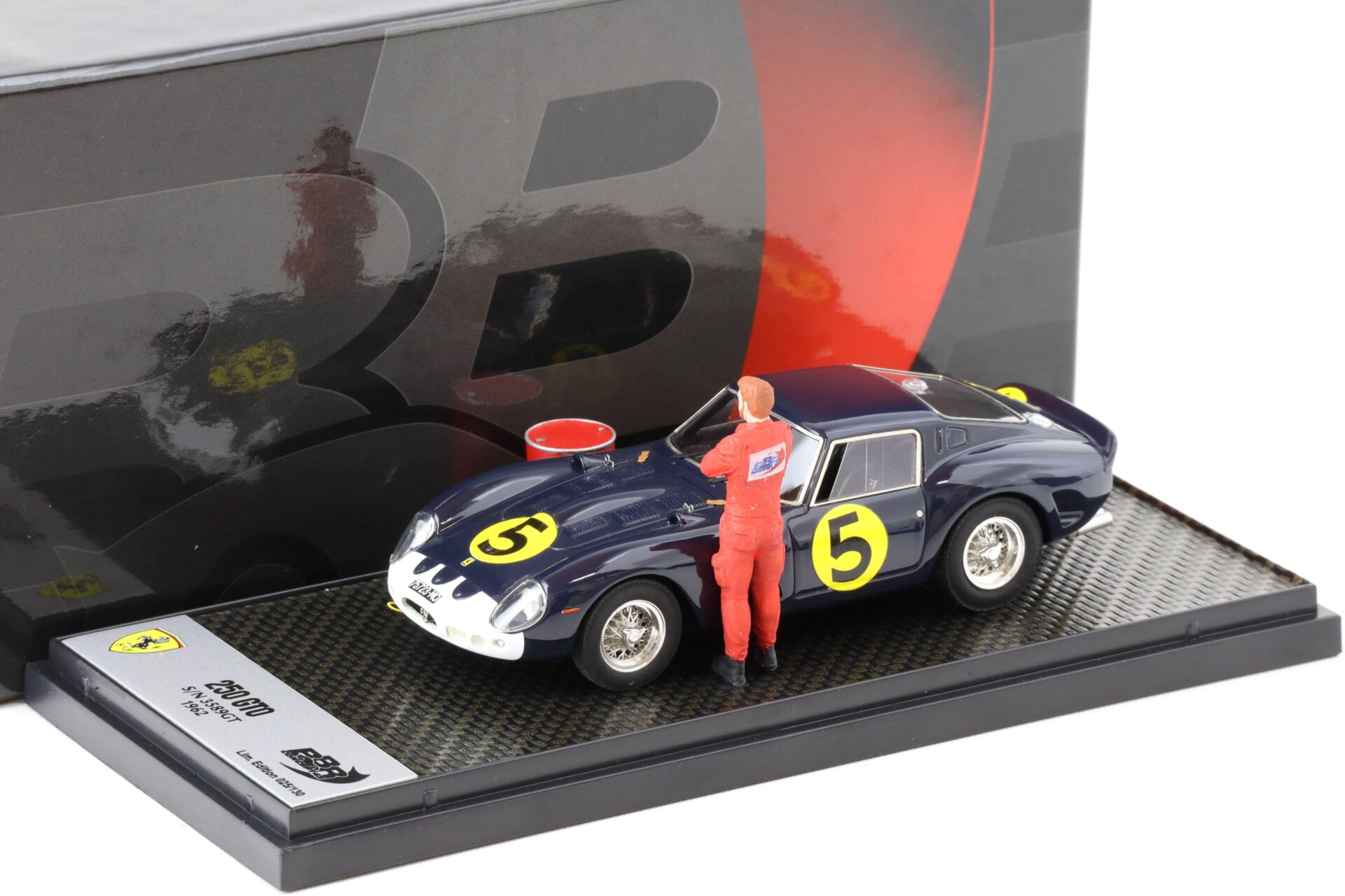 ID 77180 orig.jpg 1:43 BBR Ferrari 250 GTO 1962 S/N 3589GT #5 dark blue - Limited 130 pcs.