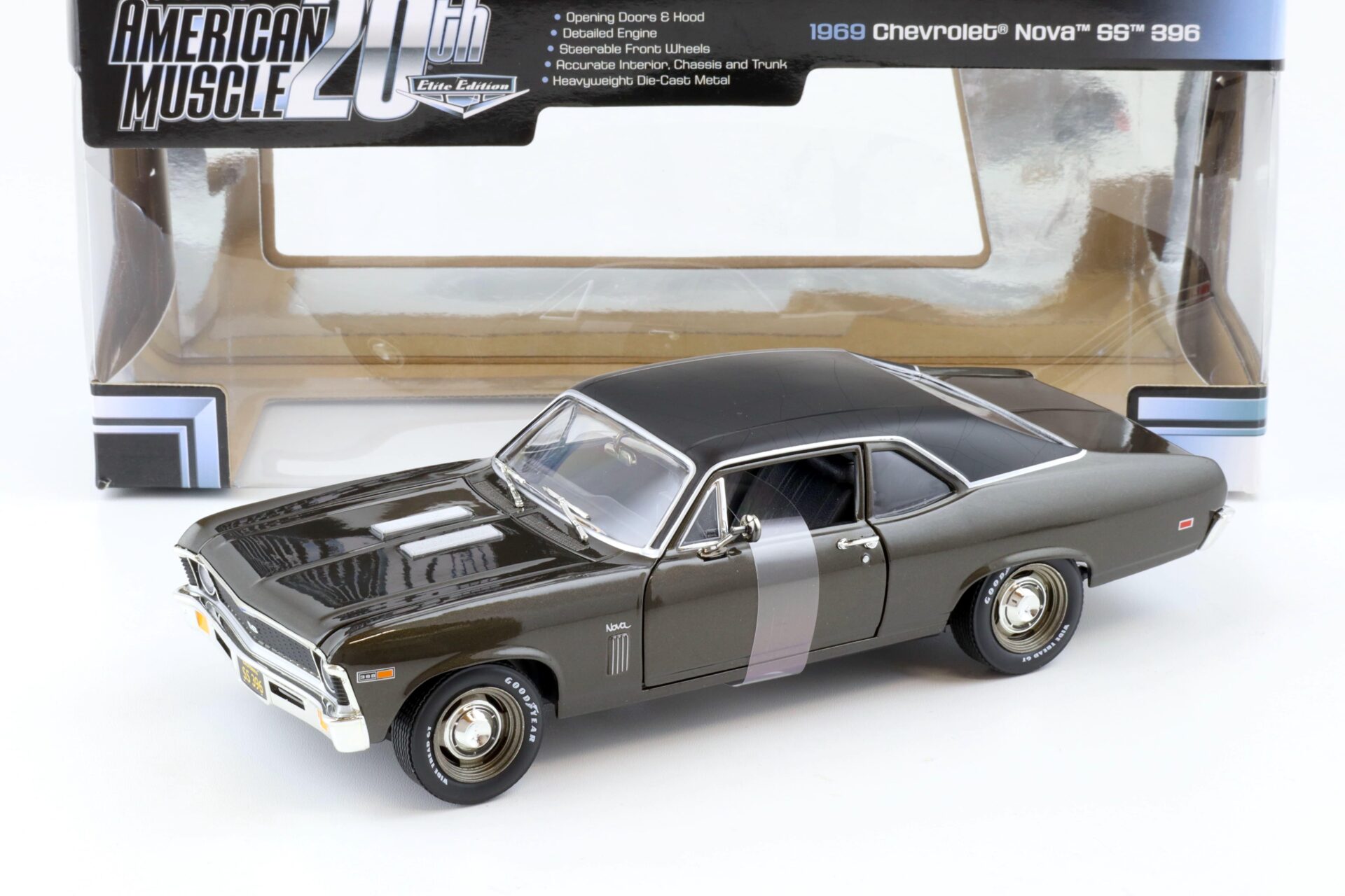ID 79830 orig.jpg 1:18 ERTL Elite Edition 1969 Chevrolet Nova SS 396 dark grey 20th Edition