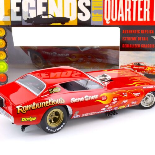 1:18 Auto World 1971 Dodge Charger NHRA Funny Car Rambunctious red - Image 3