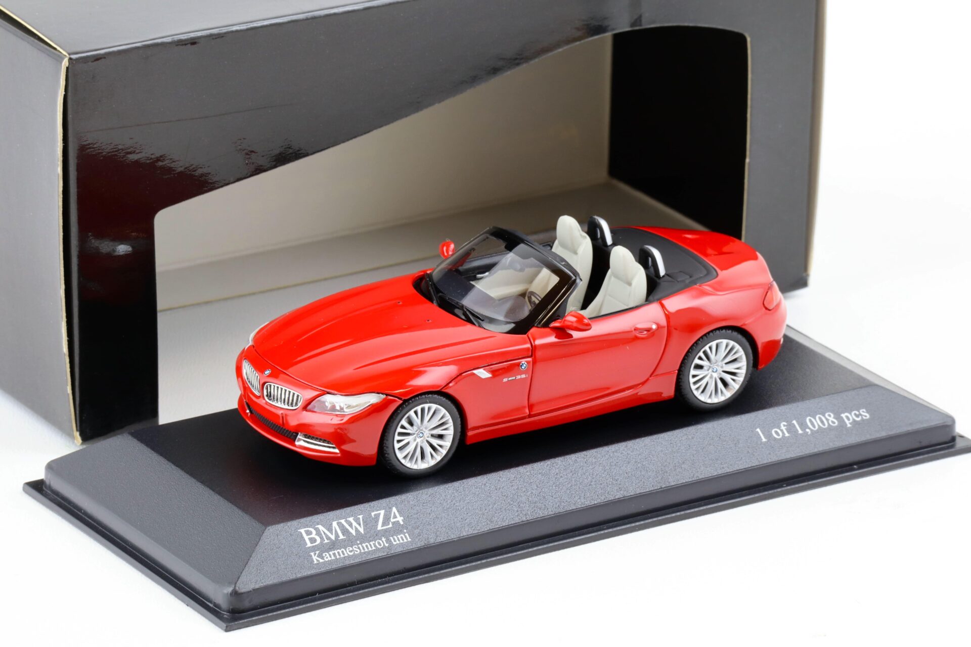 1:43 Minichamps BMW Z4 E89 Roadster sDrive35i Karmesin red 2008