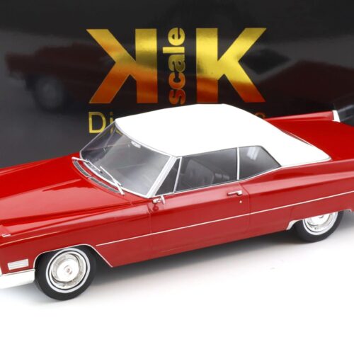 1:18 KK-Scale Cadillac DeVille Convertible with Softtop 1967 red/ white