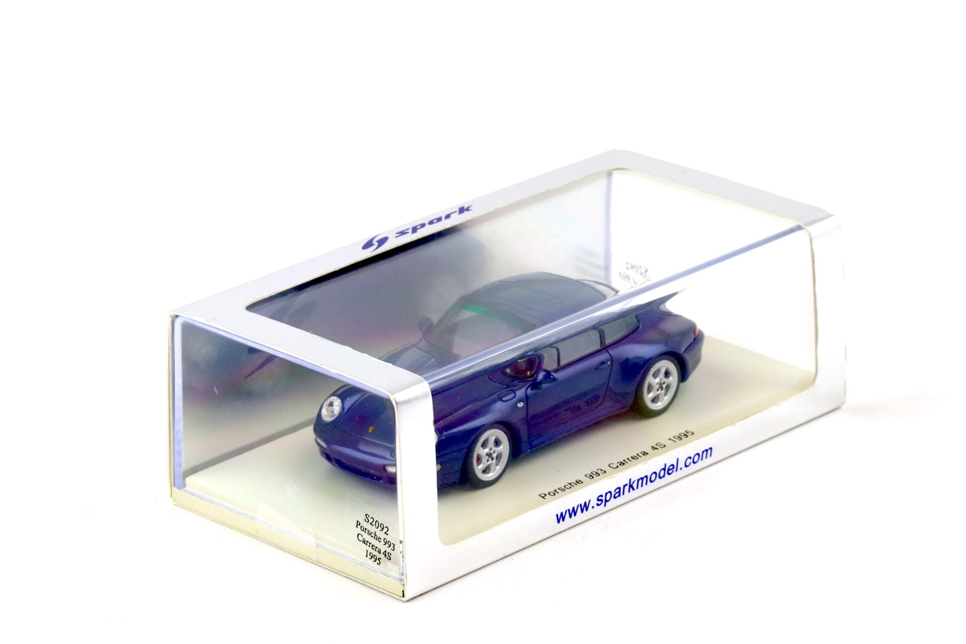 1:43 Spark Porsche 911 (993) Carrera 4S Coupe 1995 blue metallic S2092