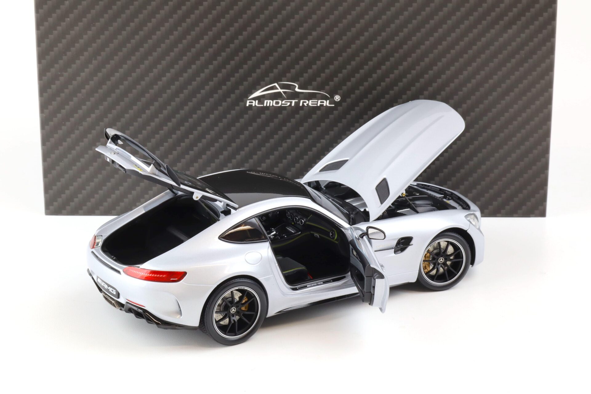 1:18 Almost Real Mercedes AMG GT R 2017 Coupe iridium silver
