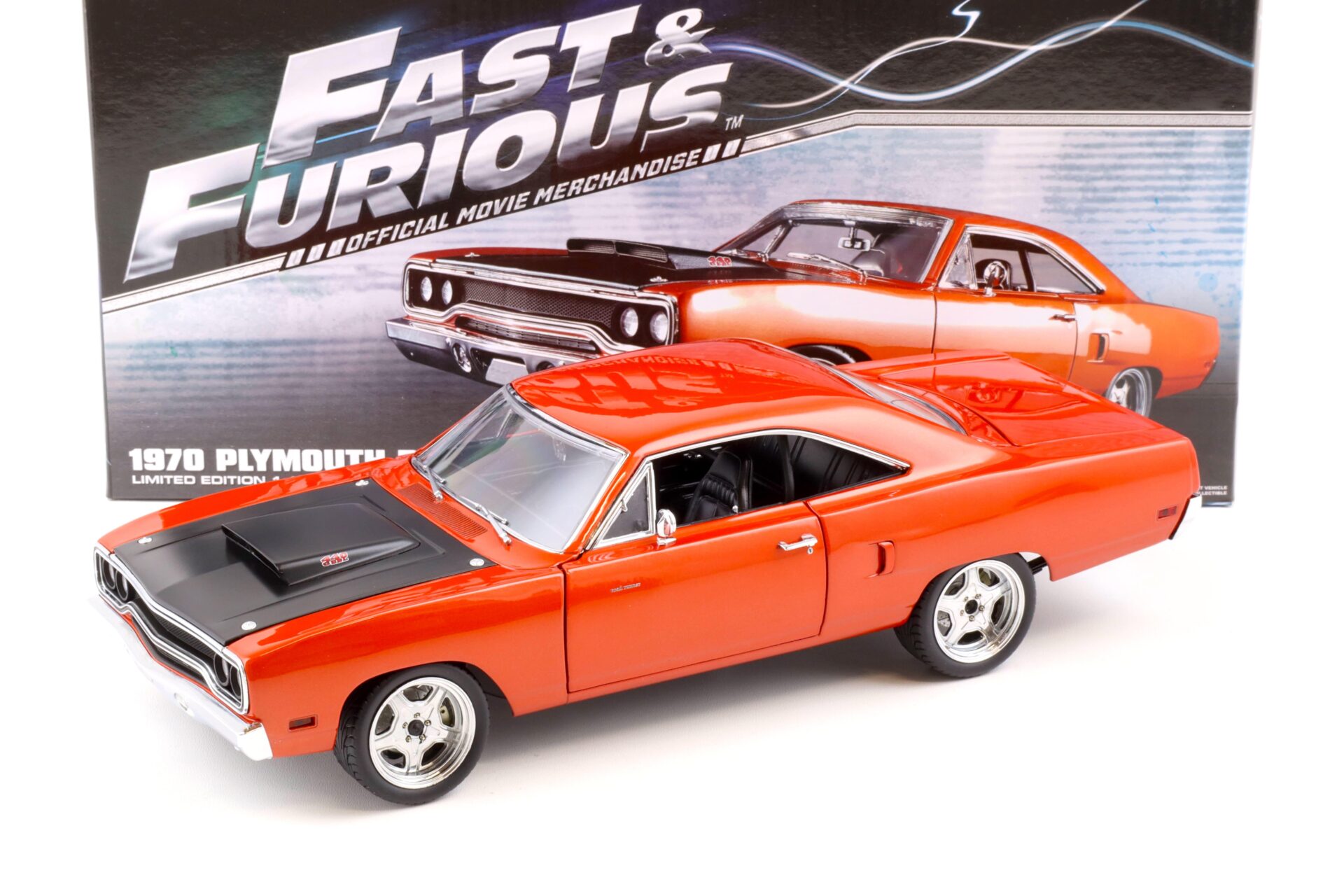 ID 83313 orig.jpg 1:18 GMP 1970 Plymouth Road Runner "FAST & FURIOUS 7" orange