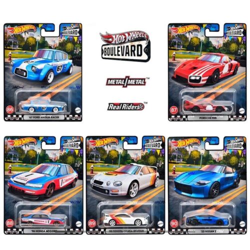 1:64 Hot Wheels Boulevard Series 2023 Car Culture Premium Pack 5 pcs. 979T Porsche, Nissan