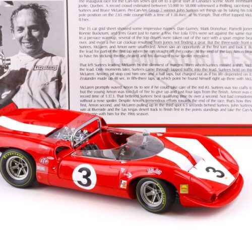 1:18 GMP 1966 Lola Spyder Team Surtees #3 John Surtees red 12004 - Image 2