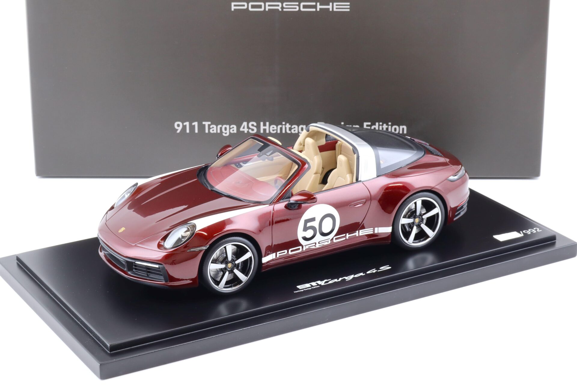 1:18 Spark Porsche 911 (991) Targa 4S Heritage Design Edition cherry red WAP DEALER