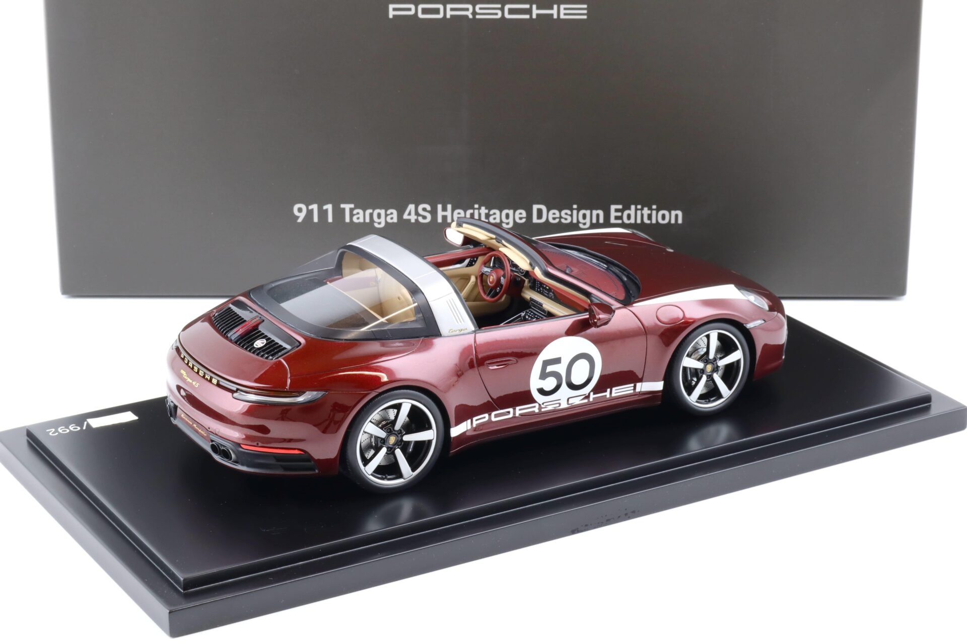 1:18 Spark Porsche 911 (991) Targa 4S Heritage Design Edition cherry red WAP DEALER