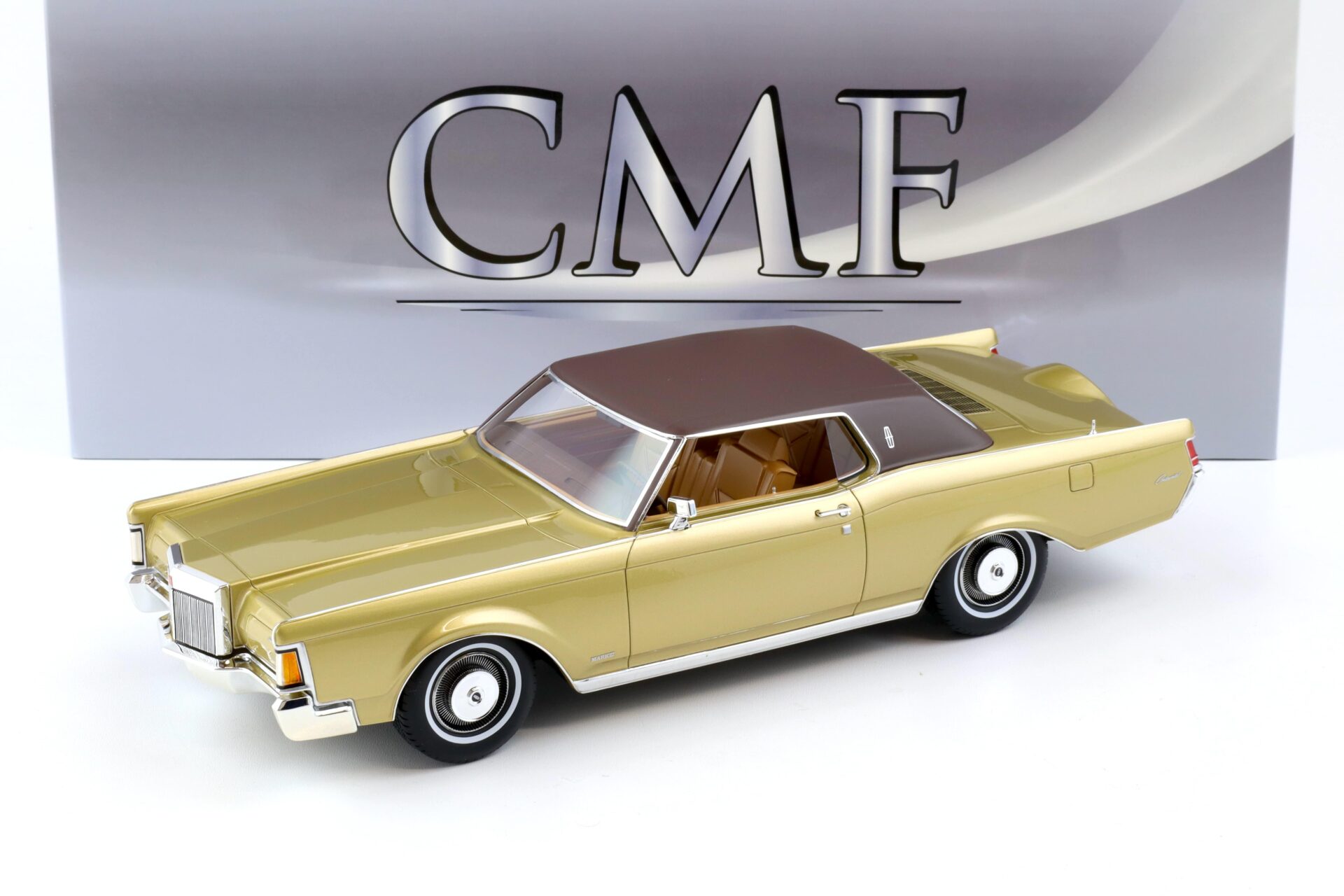 ID 84435 orig.jpg 1:18 CMF Lincoln Continental MK III metallic gold/ black roof 1970