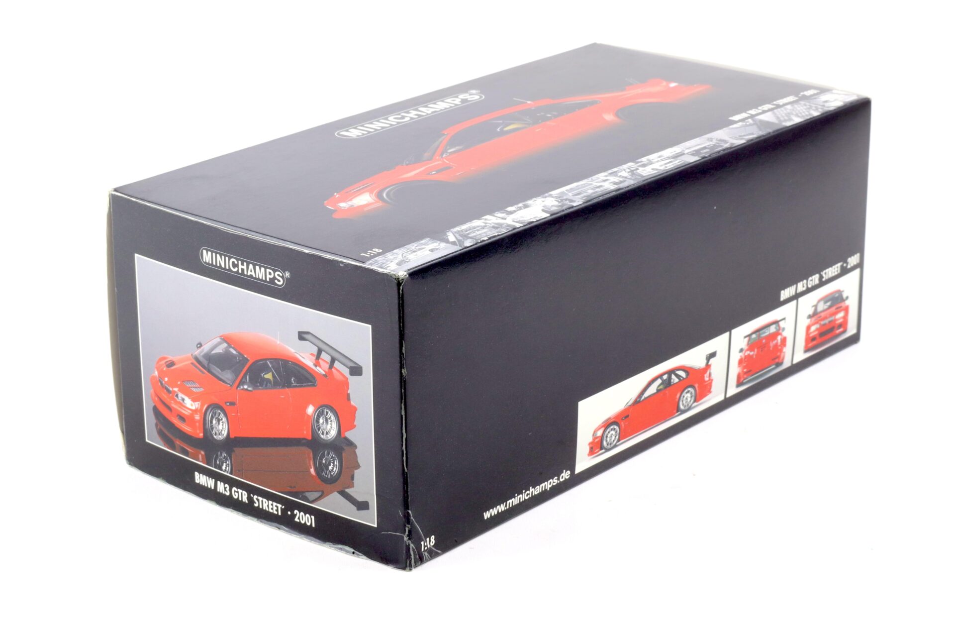 1:18 Minichamps BMW M3 GTR E46 Street 2001 red