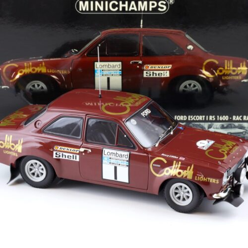 1:18 Minichamps Ford Escort I RS 1600 RAC Rally 1974 Winners Makinen/ Liddon #1
