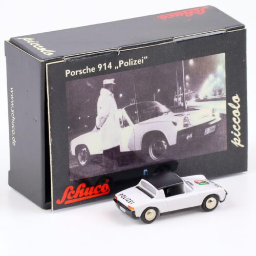 Schuco Piccolo VW Porsche 914 Polizei white