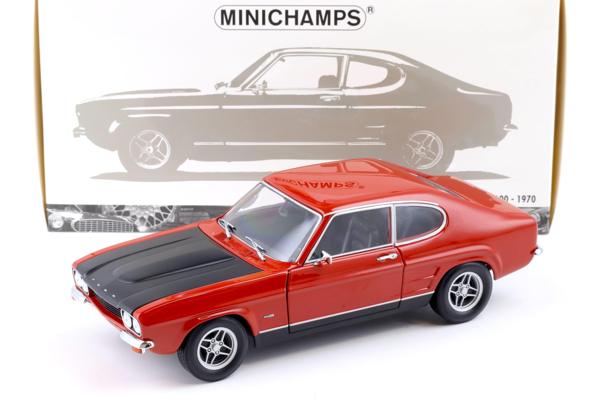 1:18 Minichamps Ford Capri I RS 2600 red/black 1970