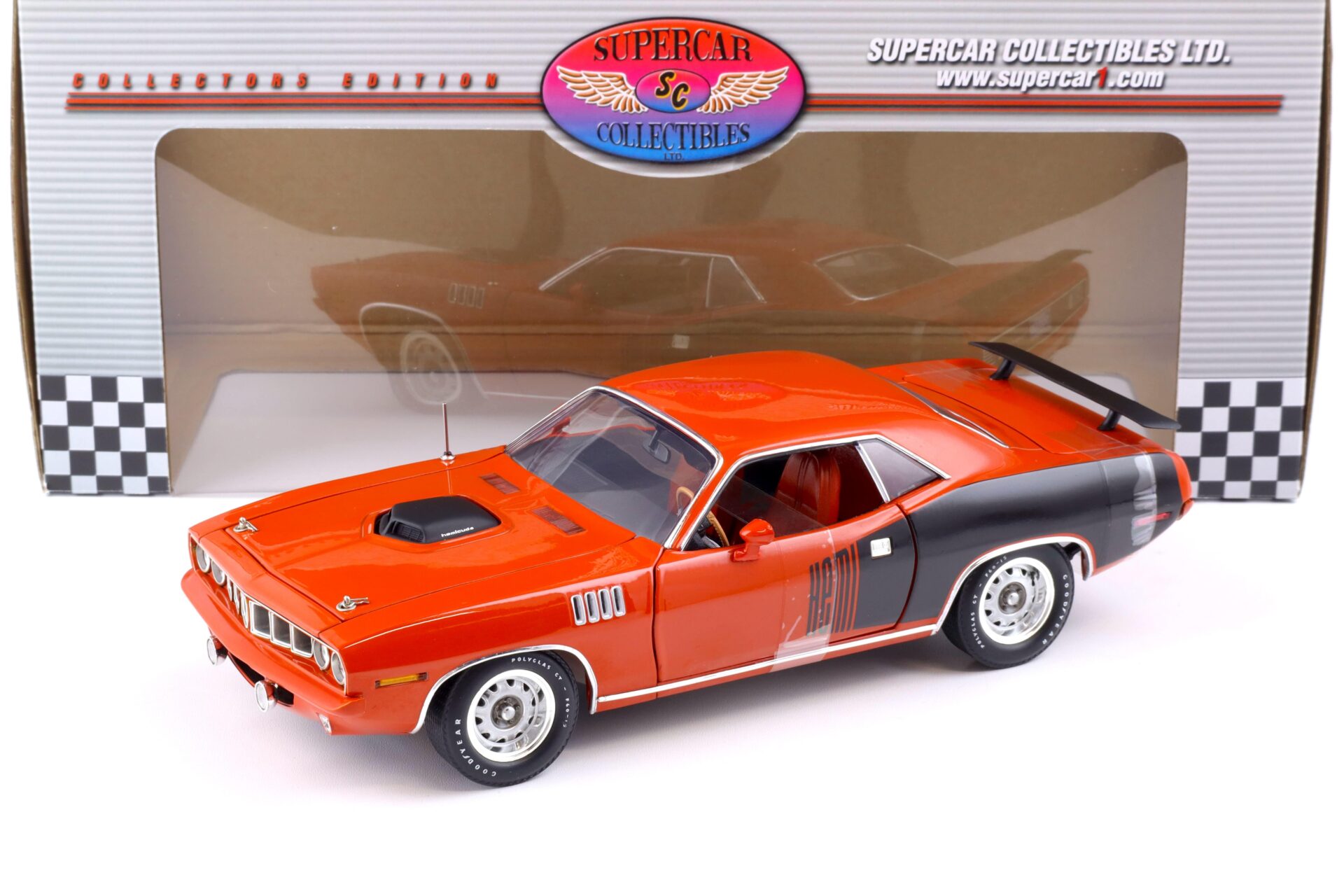 ID 85560 orig.jpg 1:18 Highway61 Supercar 1971 Plymouth Hemi Cuda 426 Coupe orange 50249A