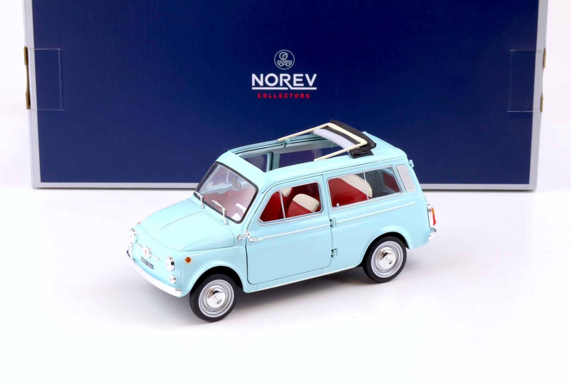 ID 85706 orig.jpg 1:18 Norev Fiat 500 Giardiniera 1964 Acquamarina blue 187742
