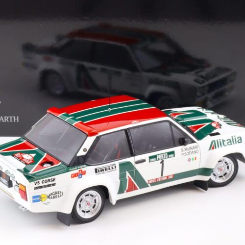 1:18 Kyosho Fiat 131 ABARTH Rally Portugal 1978 Munari #1 Diecast 08376B