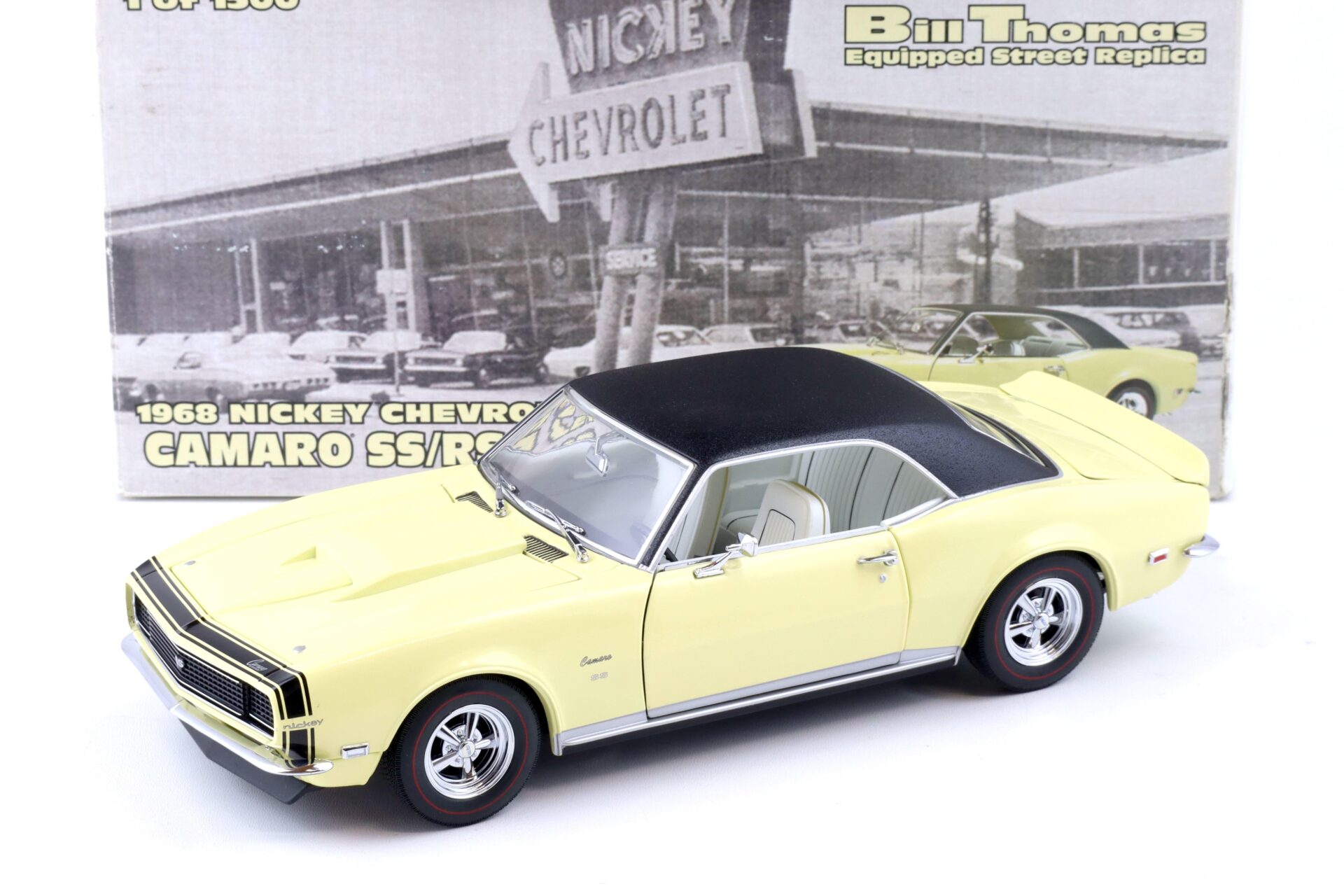 ID 86011 orig.jpg 1:18 Exact Detail 1968 Chevrolet Camaro SS/RS 427 Nickey Bill Thomas yellow