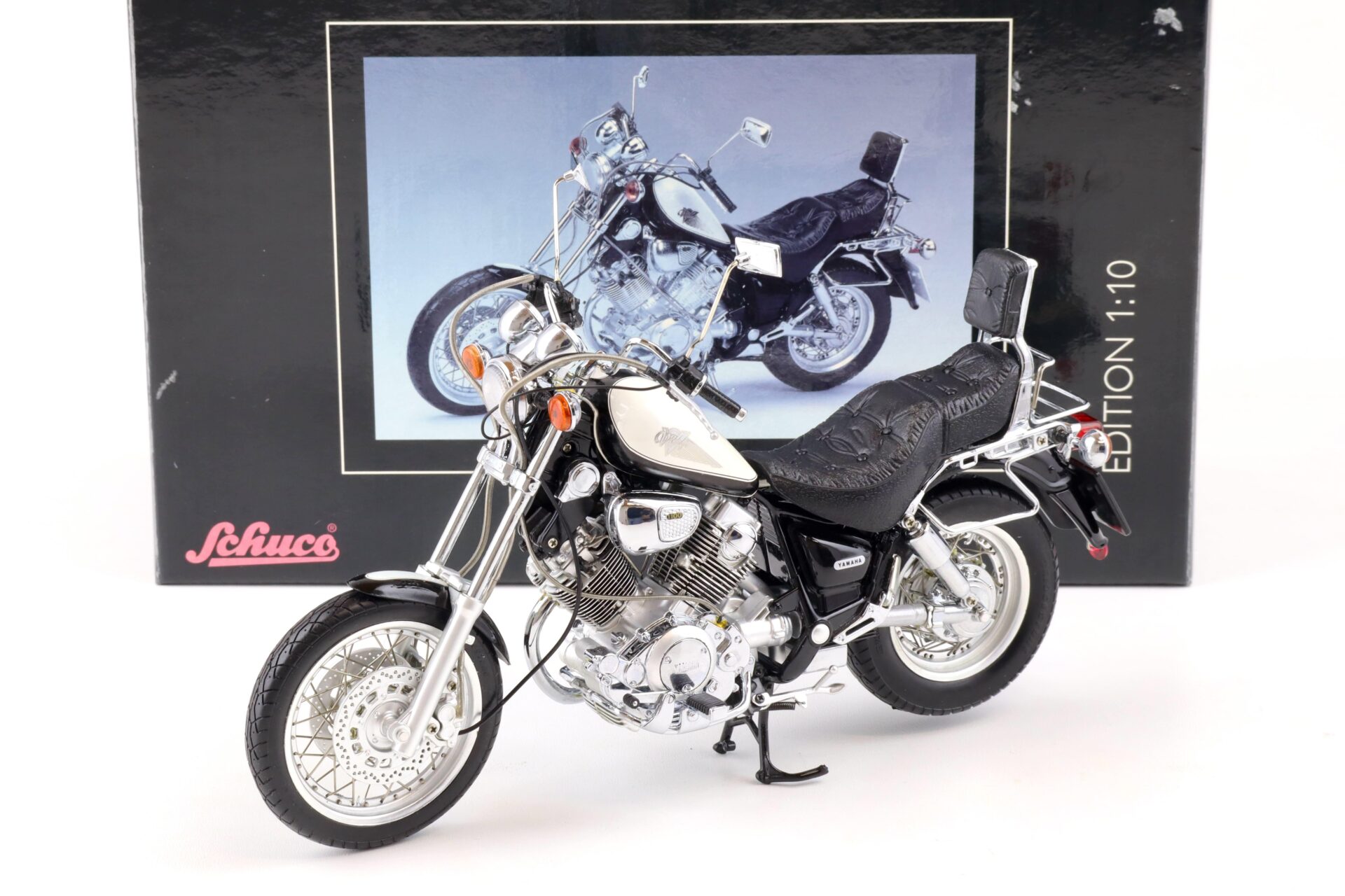 ID 86387 orig.jpg 1:10 Schuco Yamaha Virago XV 1100 Motorrad black/ white 06660