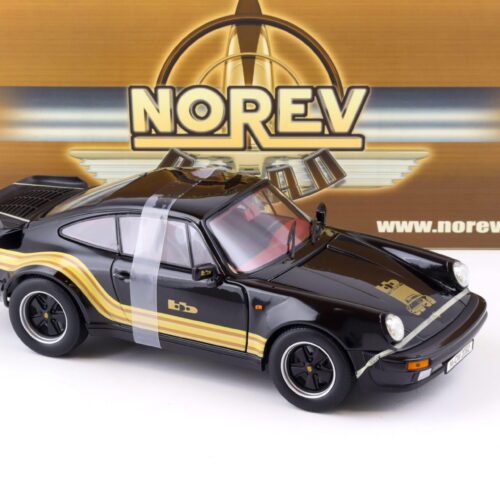 1:18 Norev Porsche 911 Turbo 3.3 Coupe B&B Buchmann 1976 black 187543