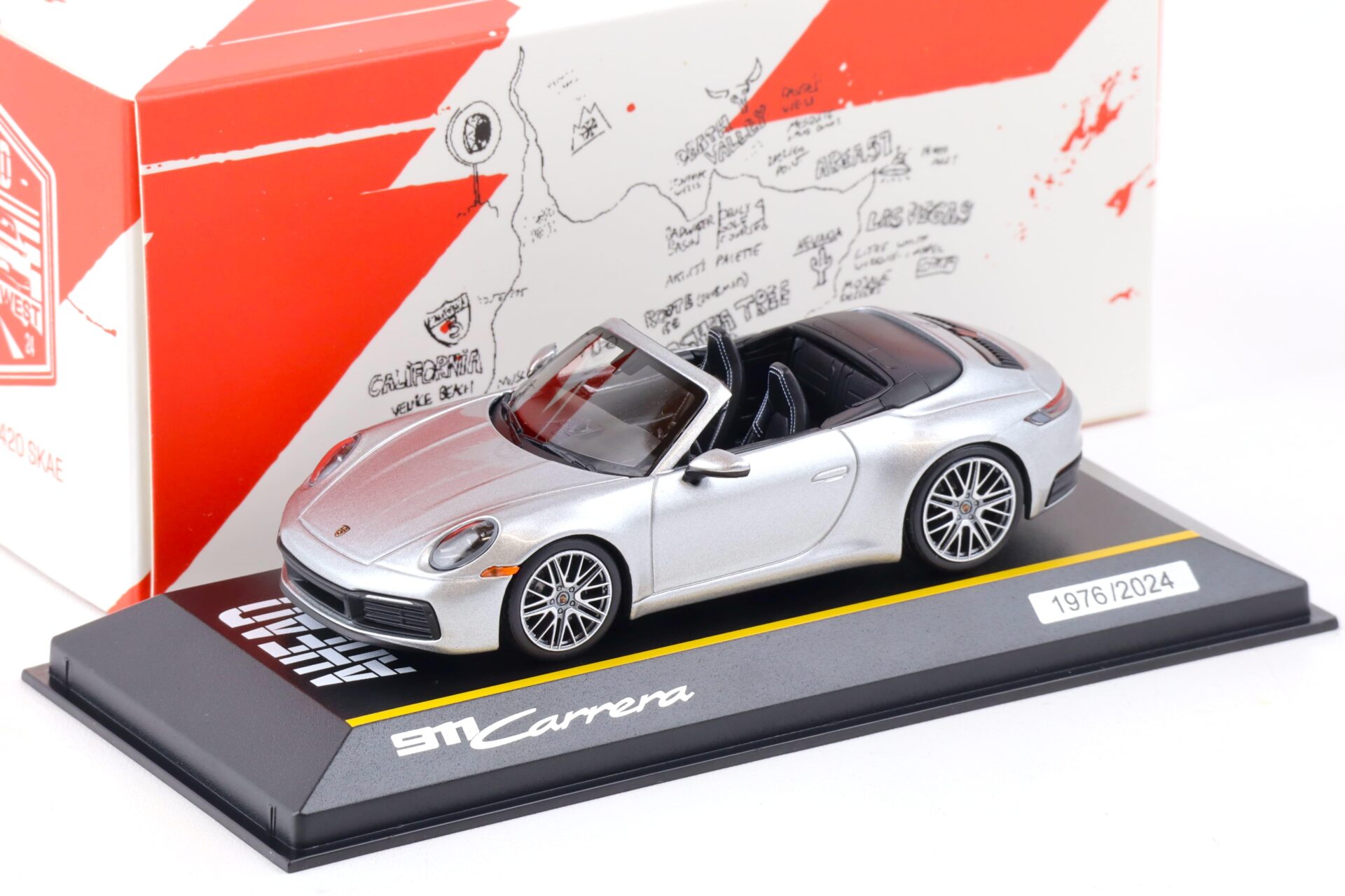 ID 87215 orig.jpg 1:43 Minichamps Porsche 911 (992) Carrera Cabriolet AHEAD GT-silver WAP DEALER