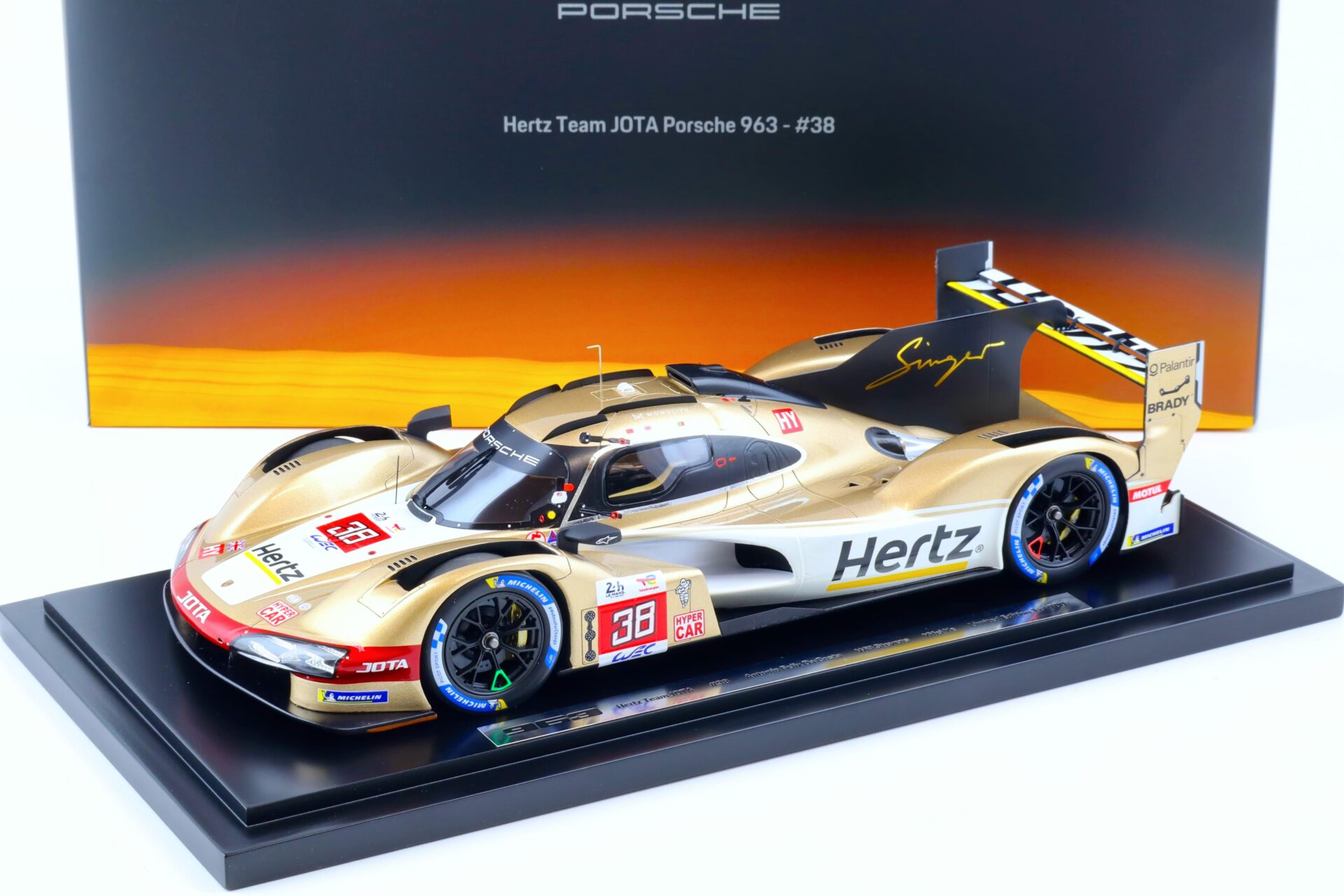 1:18 Spark Hertz Team JOTA Porsche 963 Le Mans 2023 Da Costa/Stevens #38 WAP DEALER