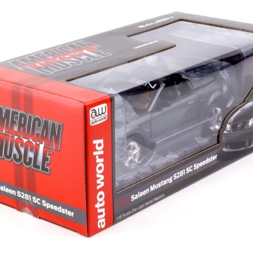 1:18 Auto World 2003 Saleen Mustang S281 SC Speedster dark Shadow gray - Image 5