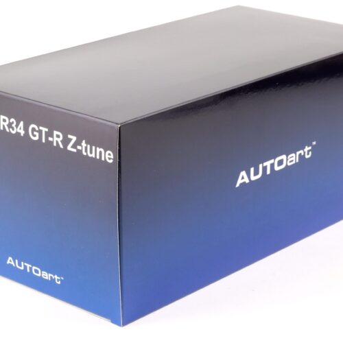 1:18 AUTOart Nissan Skyline GT-R (R34) Z-Tune 2005 Bayside blue/ w Carbon Bonnet 77460