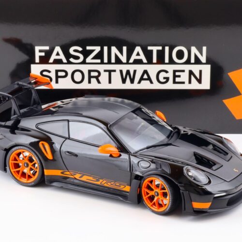 1:18 Minichamps Porsche 911 (992) GT3 RS Weissach Package 2023 black/ orange - Image 2