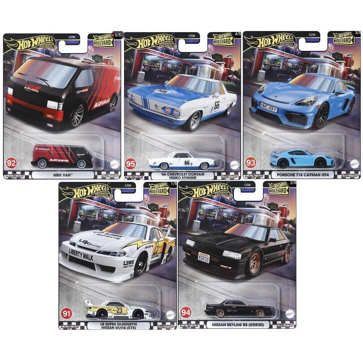 ID 87810 orig.jpg 1:64 Hot Wheels Boulevard Series 2024 Car Culture Premium Pack 5 pcs. 979U Porsche, Nissan