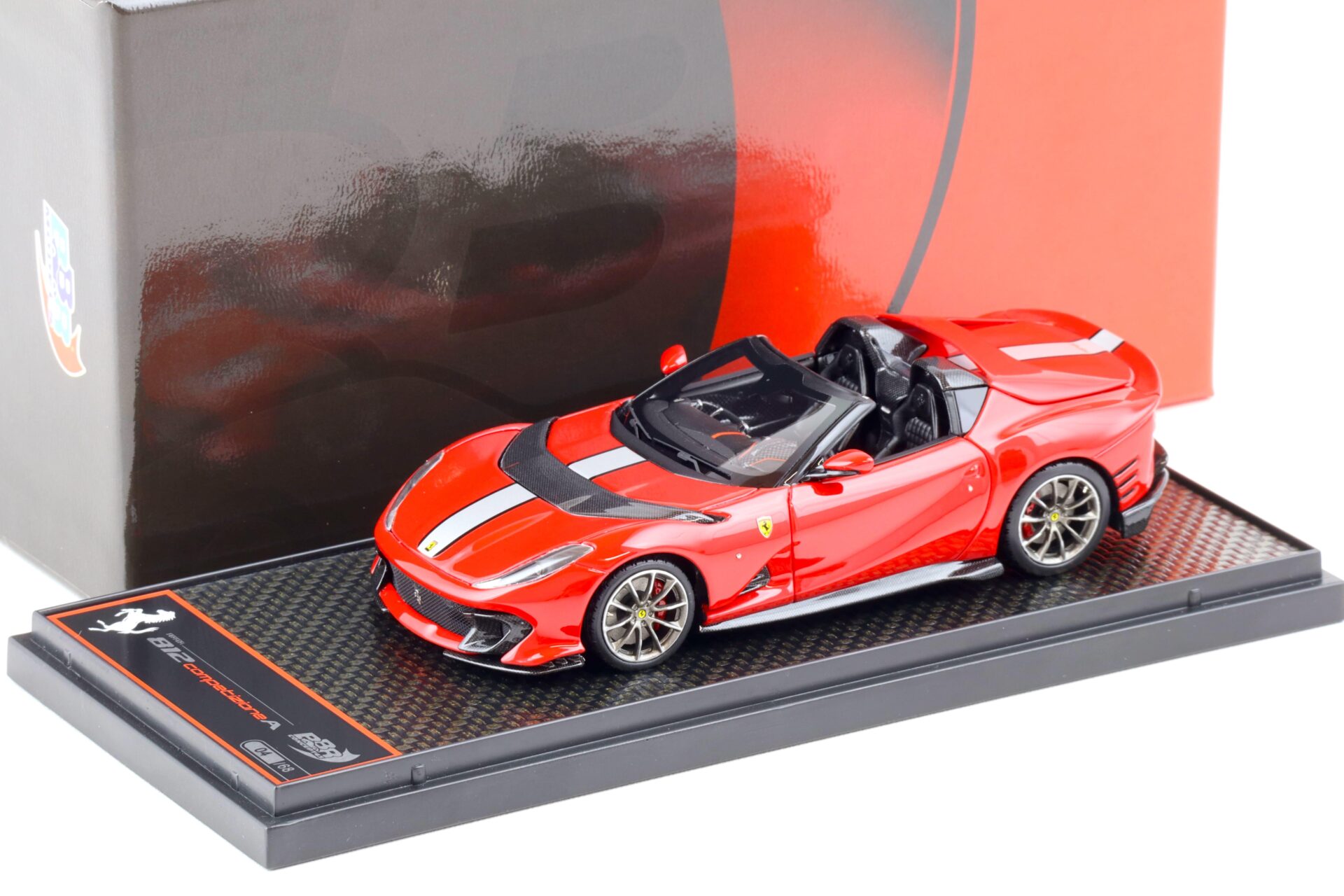 ID 87934 orig.jpg 1:43 BBR Ferrari 812 Competizione A Rosso Corsa 322/ silver stripe - Limited 68 pcs.