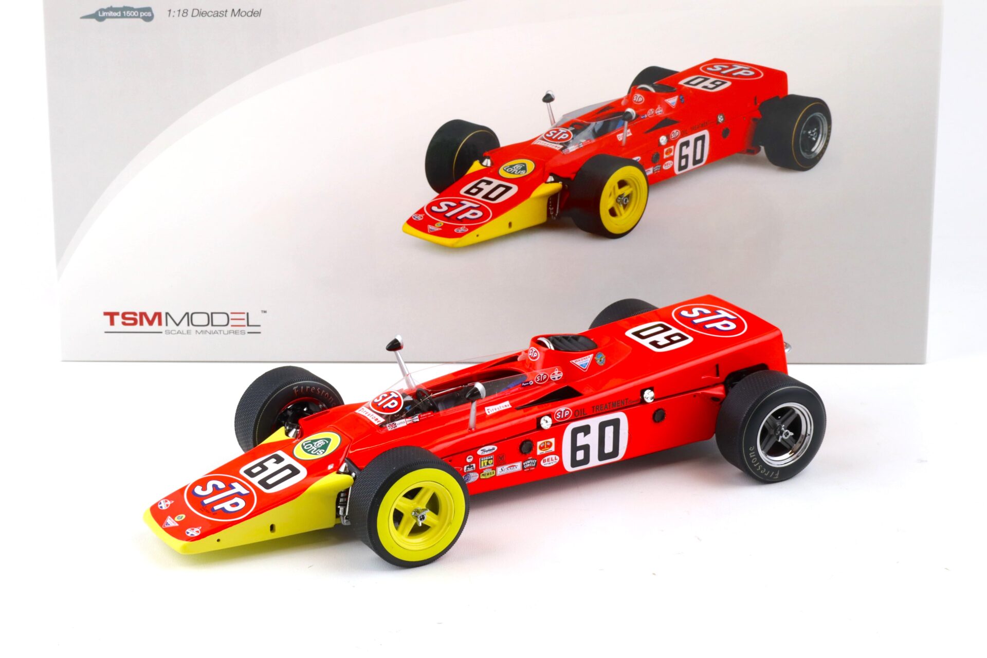 ID 88146 orig.jpg 1:18 TSM Model 1968 Team Lotus Type 56 Indy 500 J.Leonard #60 Die-Cast
