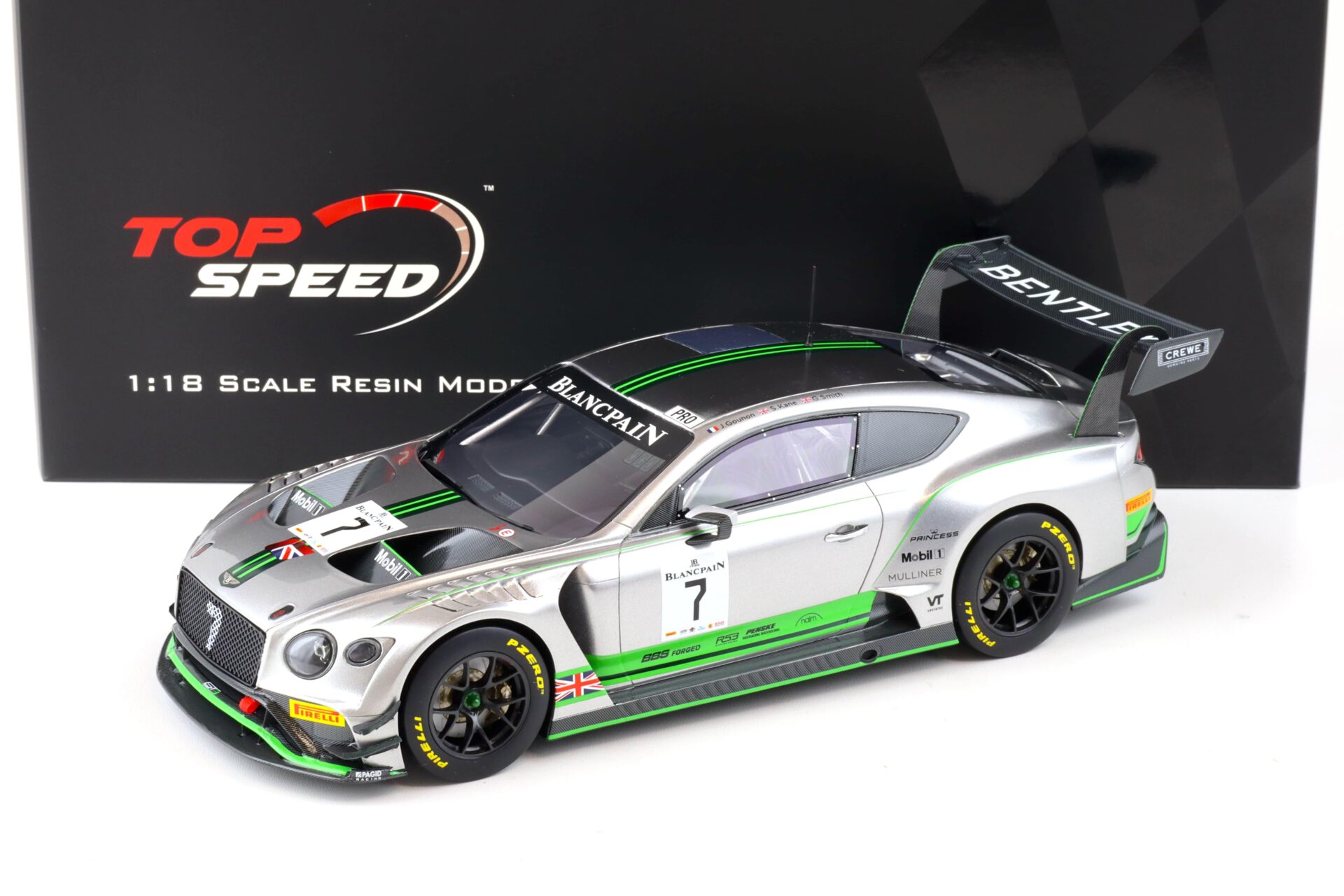 ID 88198 orig 1.jpg 1:18 Top Speed Bentley Continental GT3 #7 Blancpain GT Series Monza 2018 TS0243