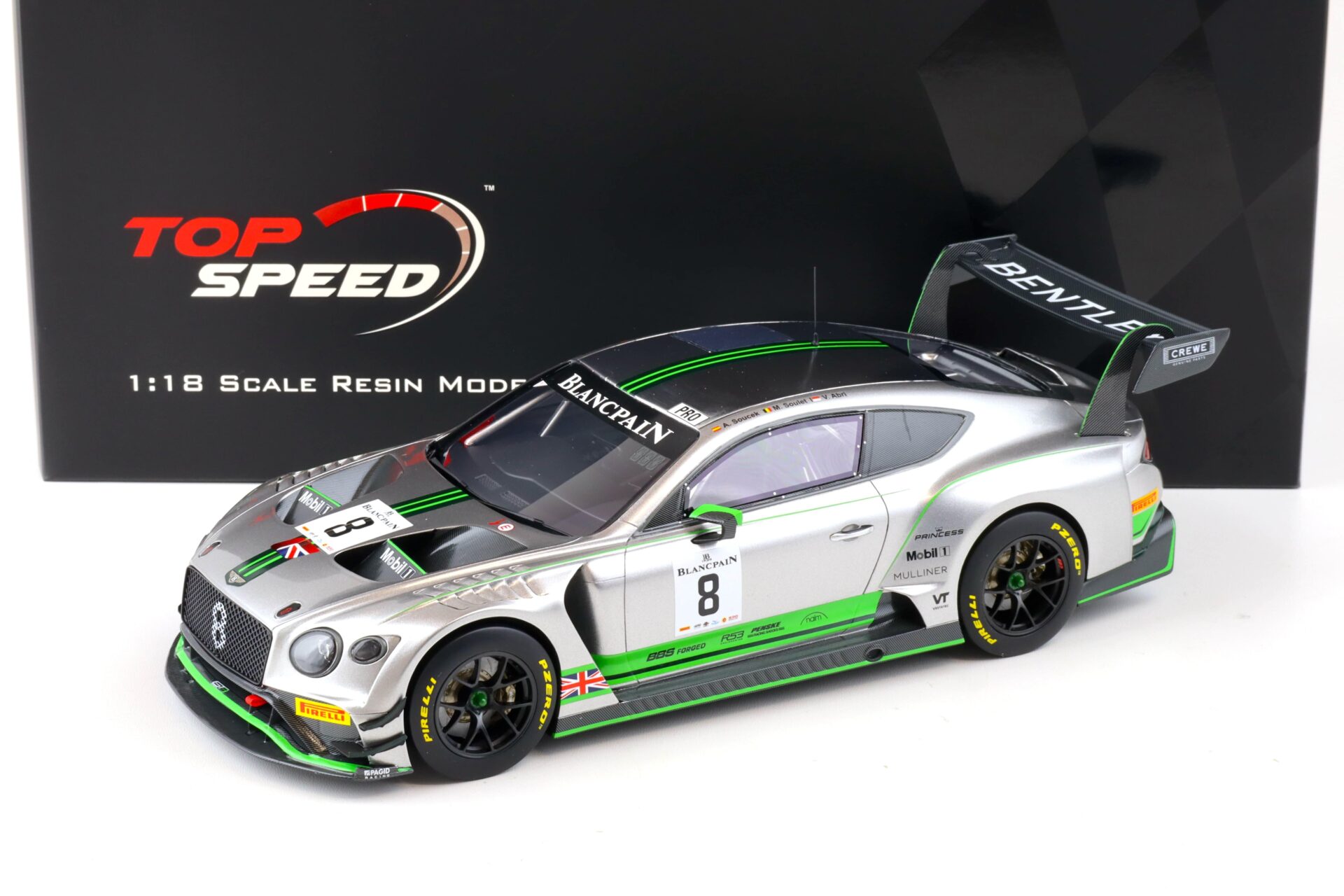 ID 88202 orig.jpg 1:18 Top Speed Bentley Continental GT3 #8 Blancpain GT Series Monza 2018 TS0244