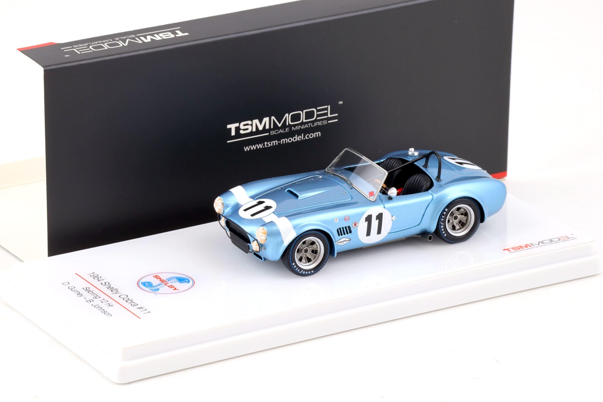 ID 88334 orig.jpg 1:43 TSM Model 1964 Shelby Cobra #11 Sebring 12h D.Gurney/ B.Johnson TSM430348