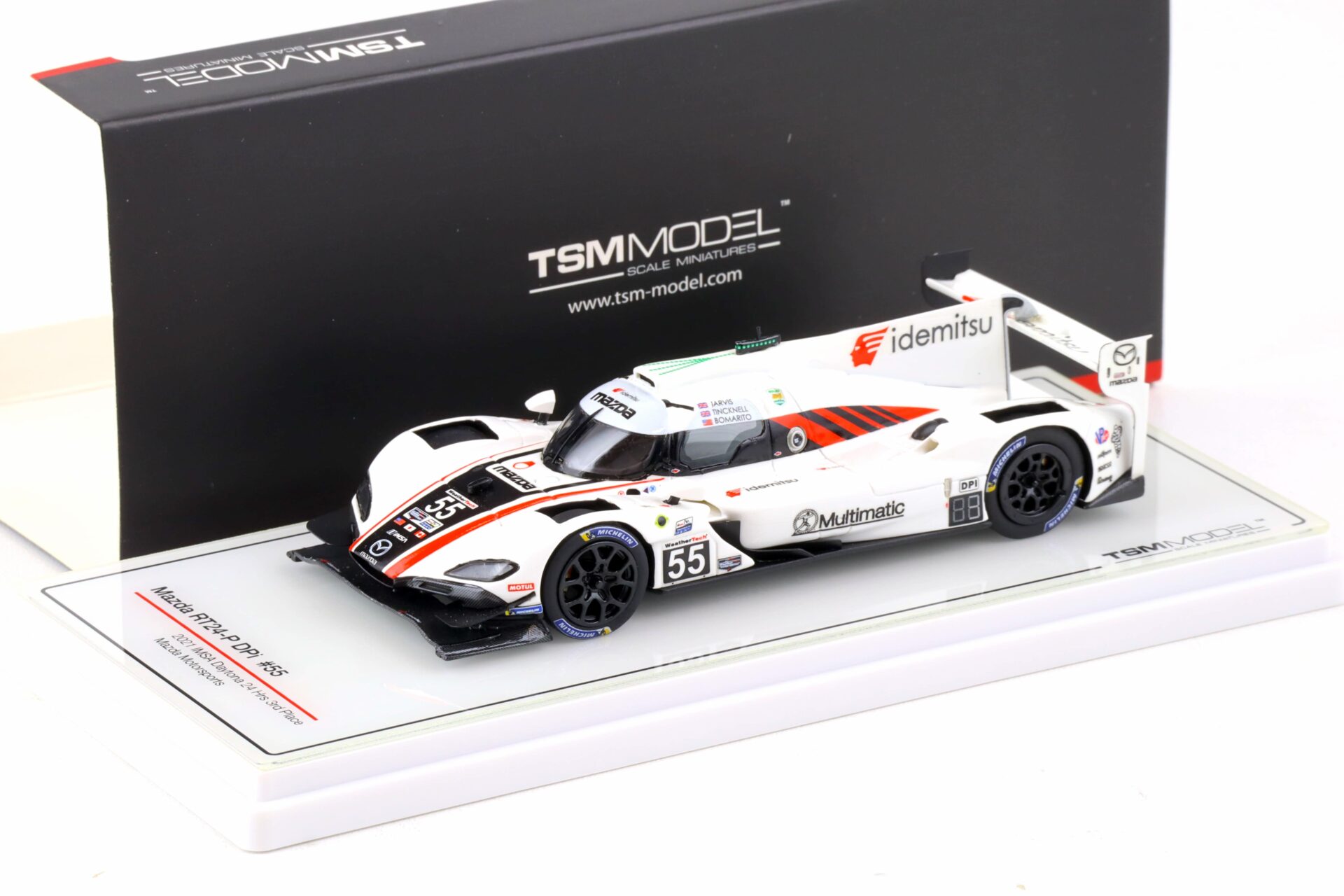 ID 88462 orig.jpg 1:43 TSM Model Mazda RT24-P DPi #55 IMSA Daytona 24h 3rd Place 2021 TSM430554