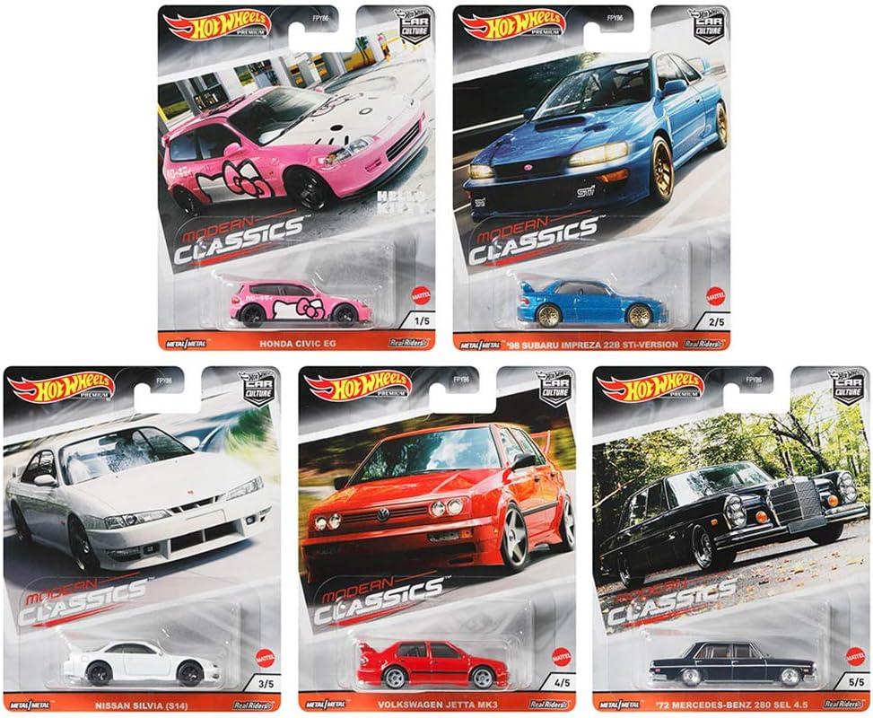 ID 88558 orig.jpg 1:64 Hot Wheels Premium 2020 Modern Classics Pack 5 pcs. 979S Mercedes, VW, Nissan
