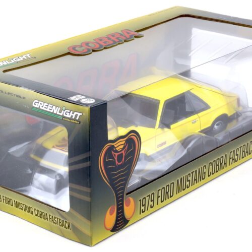1:18 Greenlight 1979 Ford Mustang Cobra Fastback Coupe bright yellow - Image 5