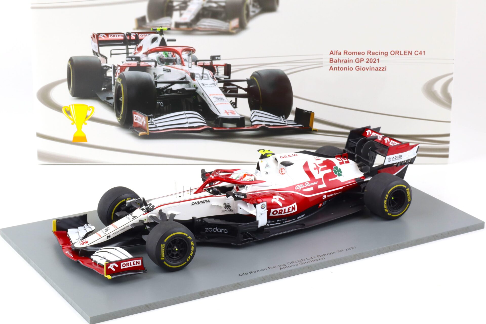 ID 89120 orig.jpg 1:18 Spark Alfa Romeo Racing ORLEN C41 #99 Bahrain GP 2021 Antonio Giovinazzi