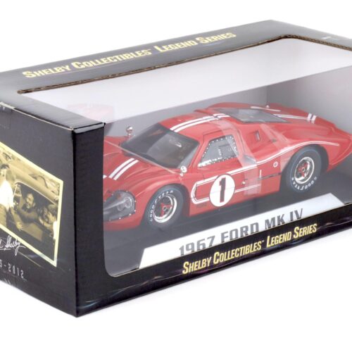 1:18 Shelby Collectibles Ford GT40 MKIV Winner 24h Le Mans 1967 Gurney/Foyt #1 - Image 5