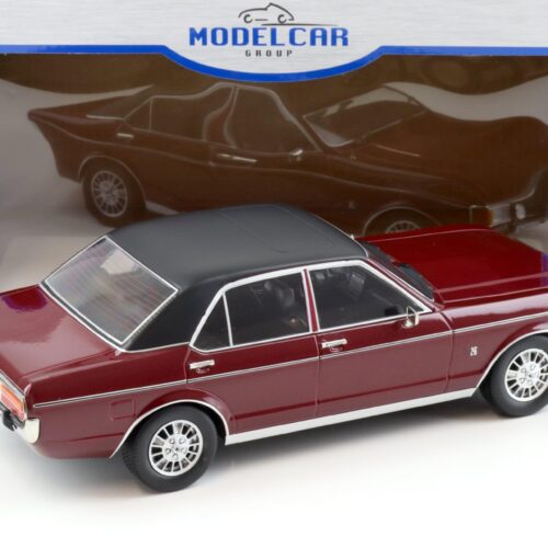 1:18 MCG Ford Granada 2.6 MK1 Limousine 1975 dark red metallic/ black roof