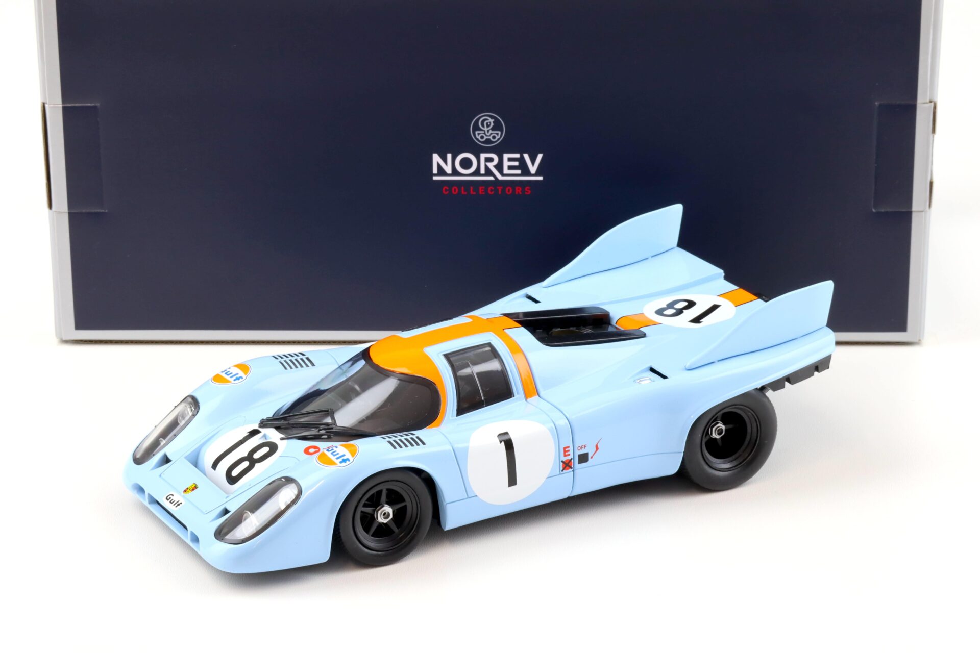 ID 90426 orig.jpg 1:18 Norev Porsche 917K 24h Le Mans 1971 Training Siffert/ Bell #1 GULF
