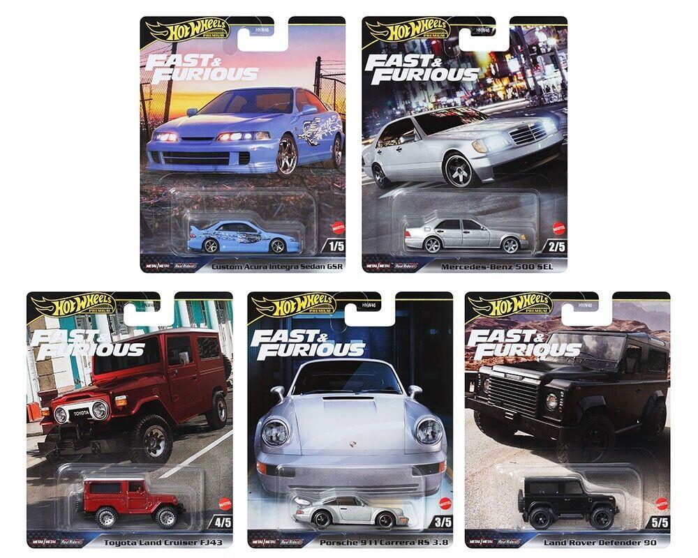ID 90490 orig 1.jpg 1:64 Hot Wheels Premium 2024 Fast & Furious SET 5 pcs. Porsche, Mercedes 979G
