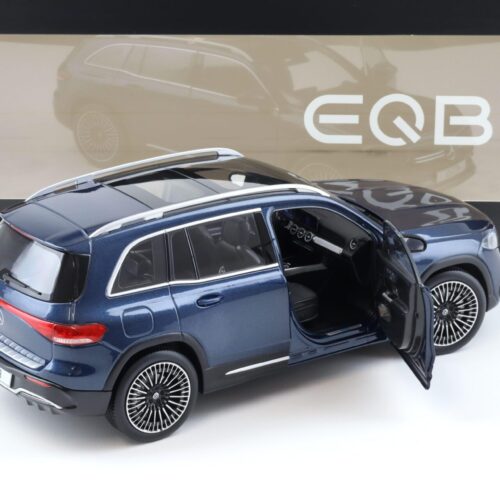 1:18 NZG Mercedes EQB AMG Line 2021 denim blue metallic DEALER VERSION - Image 4