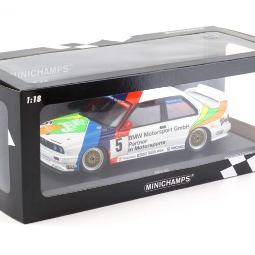 1:18 Minichamps BMW M3 E30 Winkelhock 3rd Place Macau Guia Race 1990
