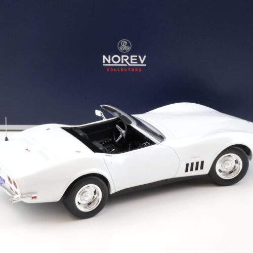 1:18 Norev Chevrolet Corvette C3 Convertible 1969 Can Am white
