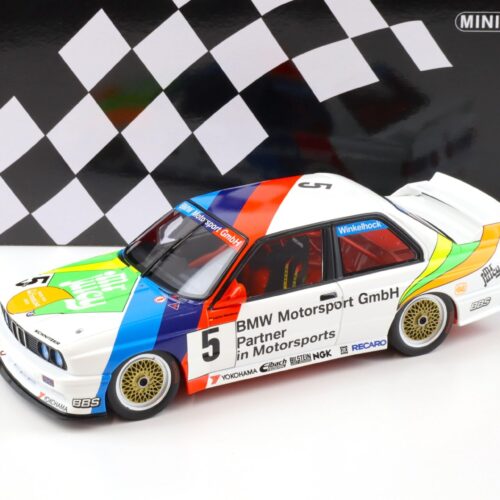 1:18 Minichamps BMW M3 E30 Winkelhock 3rd Place Macau Guia Race 1990